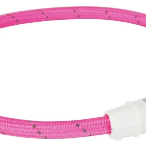 Preisreduziert TRIXIE Flash Leuchtring USB M - L (45 cm / ø 7 mm) pink